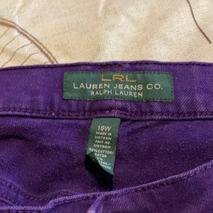 Lauren Ralph Lauren purple denim jeans size 16W